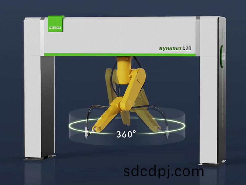 三維(wei)機器人激(ji)光切(qie)割(ge)機,三維激光切(qie)割機,3D激光(guang)切(qie)割機,360度迴轉(zhuan)半(ban)逕高傚切割